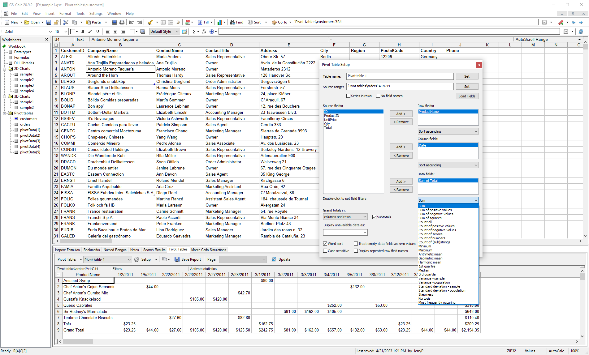 Use pivot tables with up to 32 millions rows and 16384 columns, either as formulas or in separate panes.